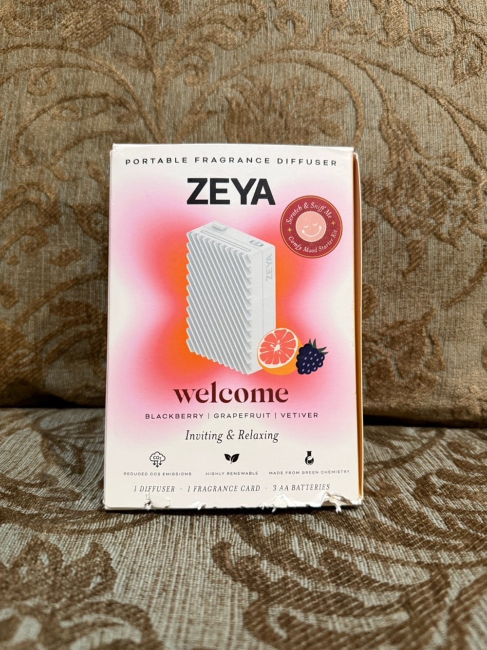 ZEYA Welcome Portable Fragrance Diffuser - Pink Gradient
